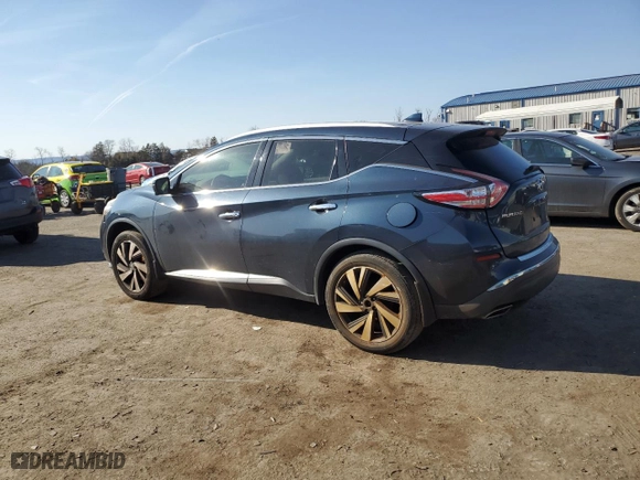 2017 Nissan Murano Platinum with VIN 5N1AZ2MH8HN171305, listed as a Copart auction lot 48837235 with 207,233 mi miles and Clean Title. Bid and sale history available at carsss.com. Image 2.