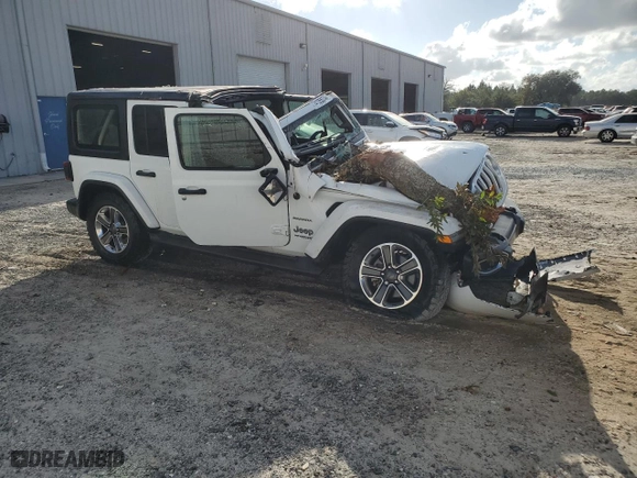 2020 Jeep Wrangler Unlimited Sahara with VIN 1C4HJXEN4LW142169, listed as a Copart auction lot 74135574 with 68,175 mi miles and Non Repairable. Bid and sale history available at carsss.com. Image 4.