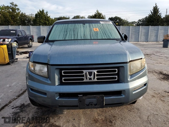 2008 Honda Ridgeline RT with VIN 2HJYK16278H502969, listed as a Copart auction lot 77666644 with 0 mi miles and Salvage Title. Bid and sale history available at carsss.com. Image 5.