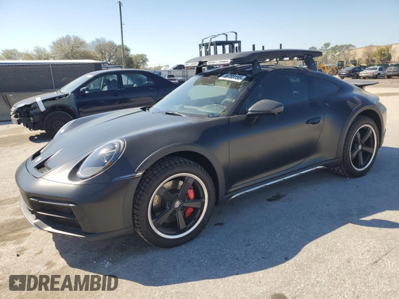 2024 Porsche 911 Carrera S with VIN WP0AB2A92RS225500, listed as a Copart auction lot 46703155 with 761 mi miles and Salvage Title. Bid and sale history available at carsss.com. Image 1.