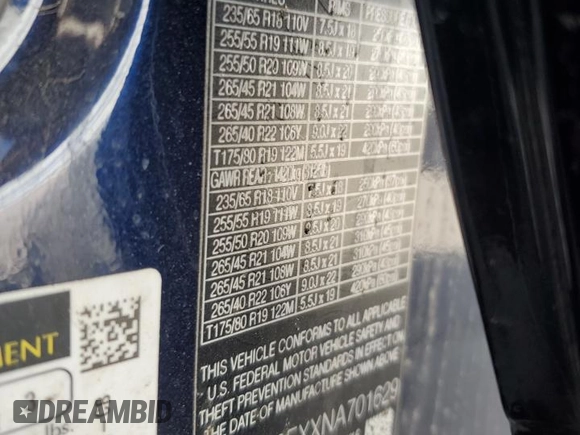 2022 Jaguar F-Pace S with VIN SADCJ2EXXNA701629, listed as a Copart auction lot 51837075 with 33,089 mi miles and Salvage title. Bid and sale history available at DreamBid. Image 14.