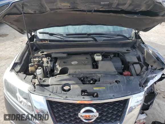 2016 Nissan Pathfinder Platinum with VIN 5N1AR2MN7GC663713, listed as a Copart auction lot 82332604 with 106,934 mi miles and Salvage Title. Bid and sale history available at carsss.com. Image 14.