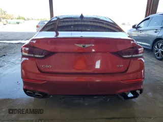 2020 Genesis G80 Sport with VIN KMTFN4JB7LU329862, listed as a Copart auction lot 41621135 with Not provided miles and Non repairable. Bid and sale history available at DreamBid. Image 6.