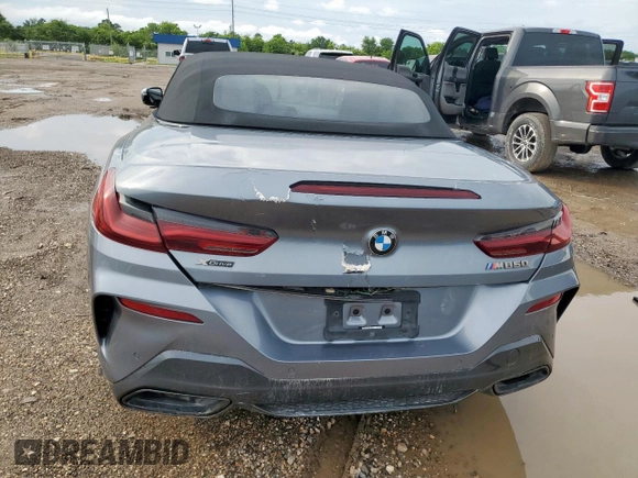2022 BMW 8 Series with VIN WBAFY4C07NCH97004, listed as a Copart auction lot 59738555 with Not provided miles and Salvage title. Bid and sale history available at DreamBid. Image 6.