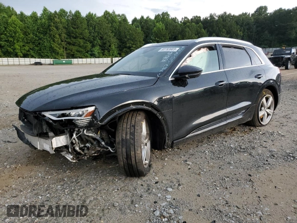 2019 Audi e-tron Prestige with VIN WA1VAAGE3KB017967, listed as a Copart auction lot 60783903 with 50,719 mi miles. Bid and sale history available at carsss.com. Image 1.