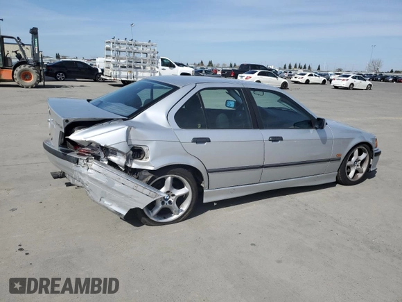 1998 BMW 3 Series 328iA with VIN WBACD4322WAV65078, listed as a Copart auction lot 48259125 with 158,640 mi miles and Salvage Title. Bid and sale history available at carsss.com. Image 3.