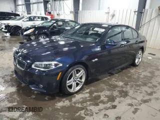 2014 BMW 5 Series 535i xDrive z VIN WBA5B3C55ED293156, wystawiony jako Copart lot #57638825 z przebiegiem 98 438 mil mil oraz Szkoda całkowita • Salvage title. Historia ofert i sprzedaży dostępna na DreamBid. Obrazek 1.