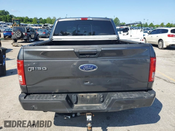 2016 Ford F-150 XLT with VIN 1FTEW1EP4GFC83266, listed as a Copart auction lot 61298815 with 95,040 mi miles and Salvage title. Bid and sale history available at DreamBid. Image 6.