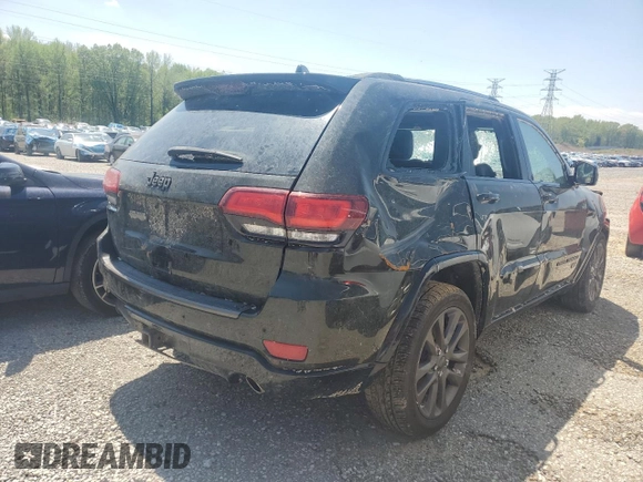 2016 Jeep Grand Cherokee Limited 75th Anniversary with VIN 1C4RJEBG4GC423829, listed as a Copart auction lot 53019705 with 197,353 mi miles and Salvage title. Bid and sale history available at DreamBid. Image 3.