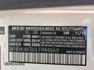 2020 Mercedes-Benz C 300 z VIN W1KWJ8EB0LF984869, wystawiony jako Copart lot #56933844 z przebiegiem 36 209 mil mil oraz Szkoda całkowita • Salvage title. Historia ofert i sprzedaży dostępna na DreamBid. Obrazek 12.