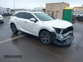 2024 Lexus RX 350 with VIN 2T2BAMBA9RC028882, listed as a IAAI auction lot 41038258 with 2,854 mi miles and . Bid and sale history available at DreamBid. Image 1.