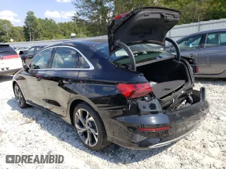 2022 Audi A3 Premium with VIN WAUAUDGY7NA098843, listed as a Copart auction lot 66575893 with 5,701 mi miles. Bid and sale history available at carsss.com. Image 2.