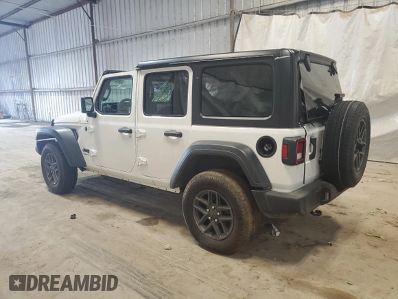 2024 Jeep Wrangler Sport S with VIN 1C4PJXDN1RW329424, listed as a Copart auction lot 61502455 with 20,426 mi miles and Clean title. Bid and sale history available at DreamBid. Image 2.
