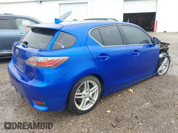 2014 Lexus CT 200h with VIN JTHKD5BH2E2178628, listed as a IAAI auction lot 42323160 with 56,281 mi miles and . Bid and sale history available at DreamBid. Image 4.