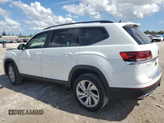 2023 Volkswagen Atlas SE with VIN 1V2JR2CA0PC549599, listed as a Copart auction lot 47189555 with 18,291 mi miles and Non repairable. Bid and sale history available at DreamBid. Image 2.