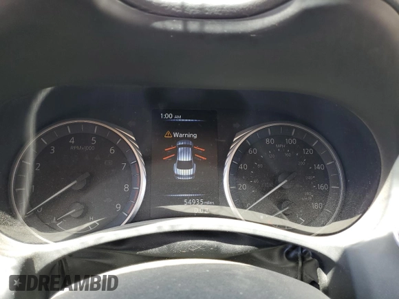 2019 Infiniti Q50 Luxe with VIN JN1EV7AR6KM590975, listed as a Copart auction lot 52868085 with 54,935 mi miles and Non repairable. Bid and sale history available at DreamBid. Image 9.