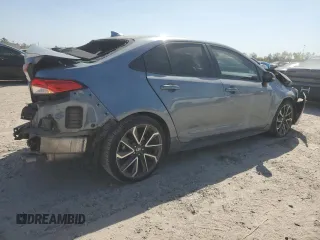 2020 Toyota Corolla SE with VIN 5YFP4RCEXLP010432, listed as a Copart auction lot 50267175 with 54,740 mi miles and Salvage Title. Bid and sale history available at carsss.com. Image 3.