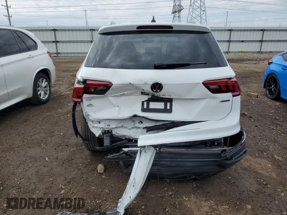 2024 Volkswagen Tiguan SE with VIN 3VVMB7AX9RM174127, listed as a Copart auction lot 53826785 with 4,208 mi miles and Salvage title. Bid and sale history available at DreamBid. Image 6.