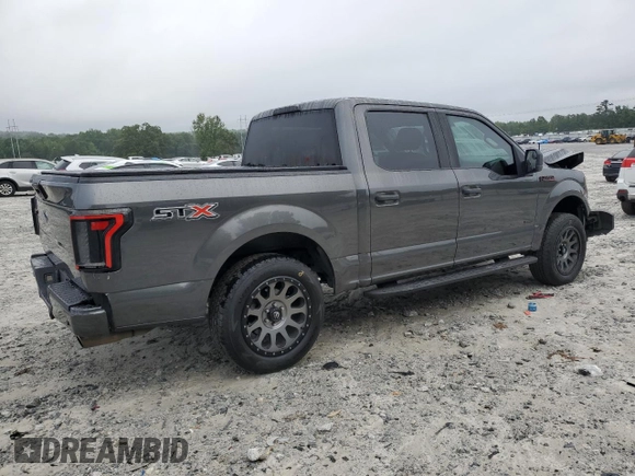 2017 Ford F-150 XL with VIN 1FTEW1CP6HFC55621, listed as a Copart auction lot 61406755 with 168,022 mi miles and Salvage title. Bid and sale history available at DreamBid. Image 3.
