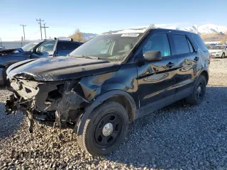 2016 Ford Utility Police Interceptor with VIN 1FM5K8AR4GGC07998, listed as a Copart auction lot 81365434 with 0 mi miles and Salvage Title. Bid and sale history available at carsss.com. Image 1.