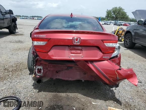 2018 Honda Accord Touring z VIN 1HGCV1F96JA115967, wystawiony jako Copart lot #58365445 z przebiegiem 81 531 mil mil oraz Nie do naprawy • Non repairable. Historia ofert i sprzedaży dostępna na DreamBid. Obrazek 6.