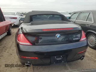 2008 BMW 6 Series 650i with VIN WBAEB53548CX61755, listed as a Copart auction lot 75056964 with 0 mi miles and Salvage Title. Bid and sale history available at carsss.com. Image 6.