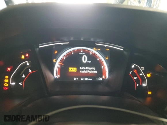 2021 Honda Civic Sport with VIN SHHFK7H43MU212420, listed as a Copart auction lot 48176645 with 31,019 mi miles and Non Repairable. Bid and sale history available at DreamBid. Image 9.