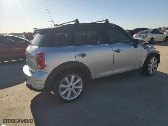 2015 MINI Cooper Countryman S with VIN WMWZC3C53FWT04367, listed as a Copart auction lot 47187785 with 0 mi miles and Salvage Title. Bid and sale history available at carsss.com. Image 3.