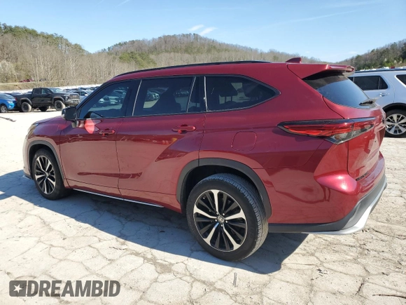 2021 Toyota Highlander XSE z VIN 5TDLZRBH6MS076478, wystawiony jako Copart lot #49897455 z przebiegiem 102 439 mil mil oraz Szkoda całkowita • Salvage title. Historia ofert i sprzedaży dostępna na DreamBid. Obrazek 2.