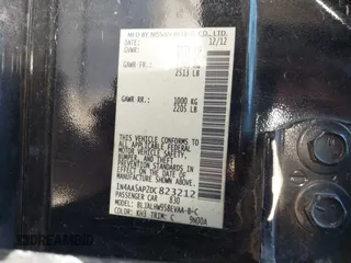 2013 Nissan Maxima S z VIN 1N4AA5AP2DC823212, wystawiony jako IAAI lot #41195799 z przebiegiem 216 924 mil mil oraz . Historia ofert i sprzedaży dostępna na DreamBid. Obrazek 9.