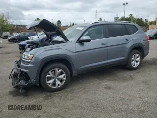 2019 Volkswagen Atlas SE with VIN 1V2LR2CA2KC607570, listed as a Copart auction lot 51514175 with 53,808 mi miles and Salvage title. Bid and sale history available at DreamBid. Image 1.