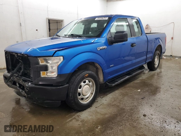 2015 Ford F-150 XL with VIN 1FTEX1CP9FKE25259, listed as a Copart auction lot 52537845 with 201,509 mi miles and Clean Title. Bid and sale history available at carsss.com. Image 1.