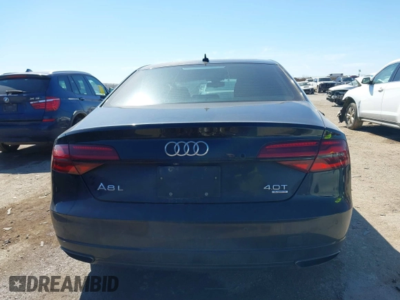 2017 Audi A8 L Sport with VIN WAU43AFD2HN000635, listed as a IAAI auction lot 41686835 with 91,203 mi miles. Bid and sale history available at carsss.com. Image 16.