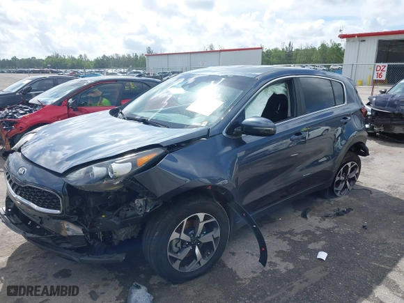 2020 Kia Sportage LX with VIN KNDPM3AC3L7713581, listed as a IAAI auction lot 40255286 with 90,221 mi miles. Bid and sale history available at carsss.com. Image 16.