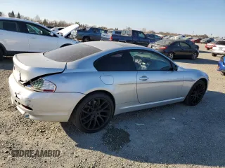 2005 BMW 6 Series 645Ci with VIN WBAEH73455B193325, listed as a Copart auction lot 42369205 with 0 mi miles and Salvage Title. Bid and sale history available at carsss.com. Image 3.