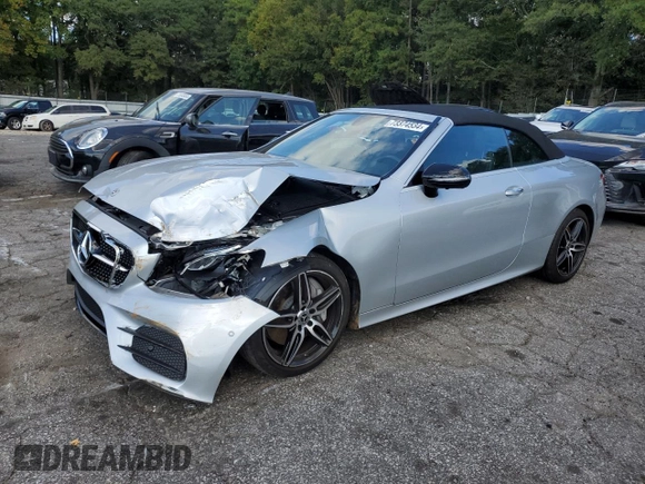 2020 Mercedes-Benz E-Class E 450 with VIN W1K1K6HB9LF137064, listed as a Copart auction lot 73374534 with 12,560 mi miles and Salvage Title. Bid and sale history available at carsss.com. Image 1.