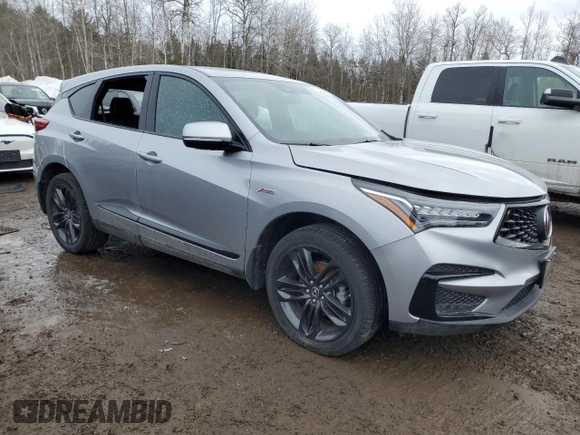 2021 Acura RDX w/A-Spec Package with VIN 5J8TC2H60ML803163, listed as a Copart auction lot 48052675 with 0 mi miles and Clean Title. Bid and sale history available at carsss.com. Image 4.