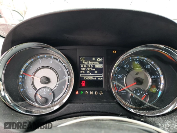 2016 Chrysler Town & Country S with VIN 2C4RC1HG1GR158420, listed as a Copart auction lot 43917615 with 106,980 mi miles and Salvage Title. Bid and sale history available at carsss.com. Image 9.