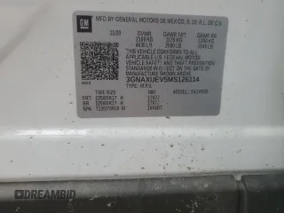 2021 Chevrolet Equinox LT with VIN 3GNAXUEV5MS126114, listed as a Copart auction lot 50019885 with 88,859 mi miles and Salvage Title. Bid and sale history available at DreamBid. Image 13.