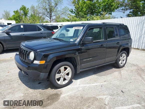 2014 Jeep Patriot Latitude with VIN 1C4NJPFB4ED823020, listed as a Copart auction lot 54746855 with 208,998 mi miles and Clean Title. Bid and sale history available at carsss.com. Image 1.