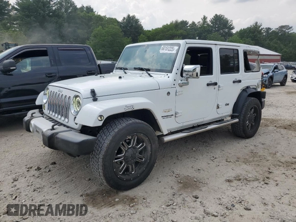 2015 Jeep Wrangler Unlimited Sahara with VIN 1C4HJWEG7FL671259, listed as a Copart auction lot 60151225 with 81,281 mi miles and Clean title. Bid and sale history available at DreamBid. Image 1.
