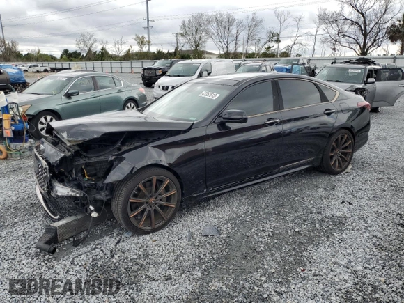 2018 Genesis G80 Sport z VIN KMHGN4JB3JU268389, wystawiony jako Copart lot #45352615 z przebiegiem 61 112 mil mil oraz Szkoda całkowita • Salvage title. Historia ofert i sprzedaży dostępna na DreamBid. Obrazek 1.