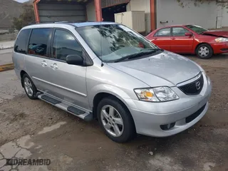 2003 Mazda MPV LX with VIN JM3LW28J730339693, listed as a IAAI auction lot 41581533 with 56,275 mi miles. Bid and sale history available at carsss.com. Image 1.