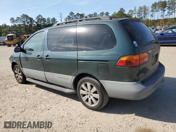 1999 Toyota Sienna LE with VIN 4T3ZF13C9XU097657, listed as a Copart auction lot 79008884 with 361,011 mi miles and Salvage Title. Bid and sale history available at carsss.com. Image 2.