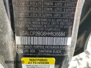 2017 Land Rover Discovery Sport SE with VIN SALCP2BG6HH636684, listed as a Copart auction lot 47094485 with 88,942 mi miles and Salvage Title. Bid and sale history available at carsss.com. Image 12.