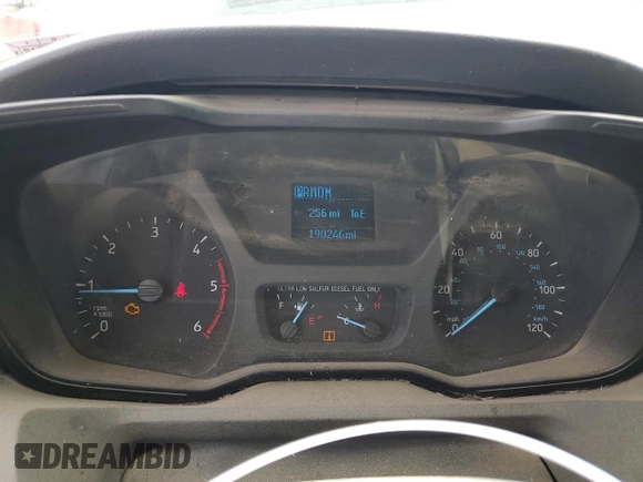 2015 Ford Transit with VIN 1FTNR2CV0FKA63935, listed as a Copart auction lot 58589985 with 190,246 mi miles and Salvage title. Bid and sale history available at DreamBid. Image 9.