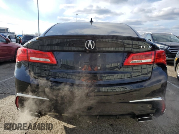 2019 Acura TLX Advance with VIN 19UUB2F89KA006687, listed as a Copart auction lot 82610554 with 41,345 mi miles and Salvage title. Bid and sale history available at DreamBid. Image 6.