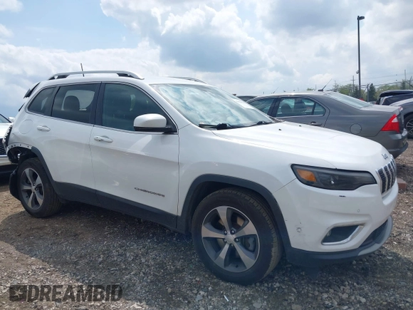 2019 Jeep Cherokee Limited with VIN 1C4PJMDN9KD180308, listed as a IAAI auction lot 42178830 with 164,453 mi miles and . Bid and sale history available at DreamBid. Image 1.