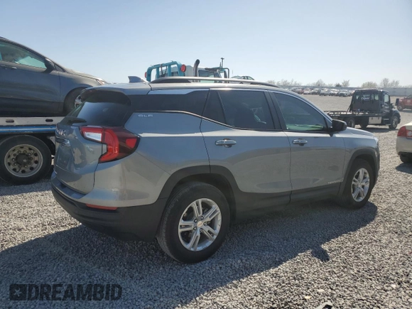 2023 GMC Terrain SLE with VIN 3GKALMEG1PL104278, listed as a Copart auction lot 52101685 with 20,301 mi miles and Salvage Title. Bid and sale history available at DreamBid. Image 3.