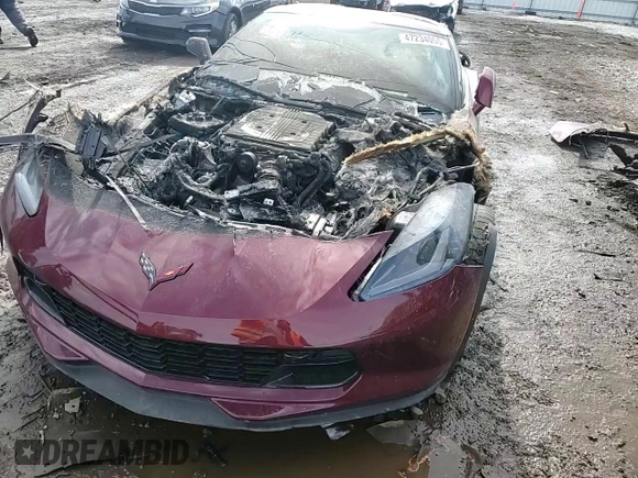 2016 Chevrolet Corvette Z06 3LZ with VIN 1G1YU2D64G5612824, listed as a Copart auction lot 47234055 with Not provided miles and Salvage title. Bid and sale history available at DreamBid. Image 11.